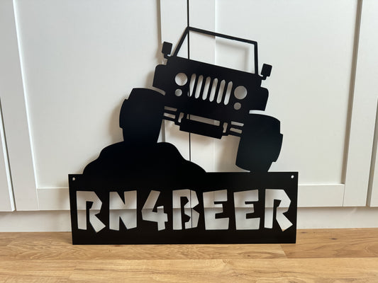 JEEP Personalized Metal Art Decor